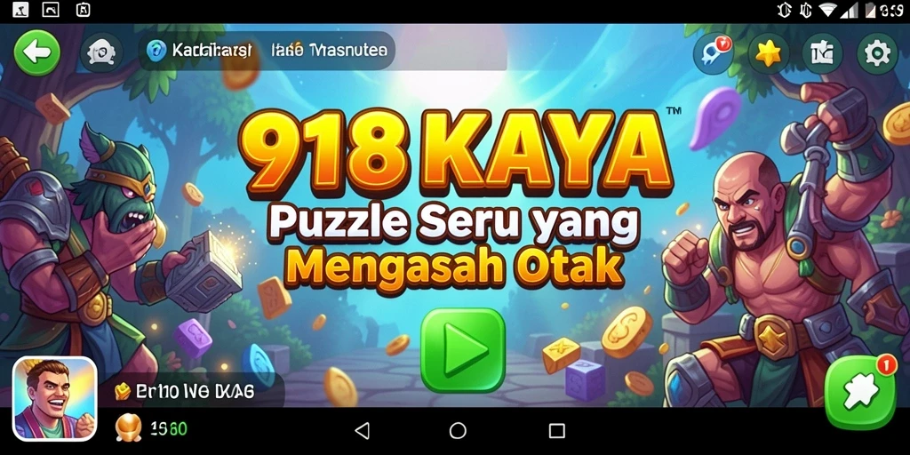 Screenshot gameplay 918KAYA yang menampilkan tantangan Puzzle menarik.