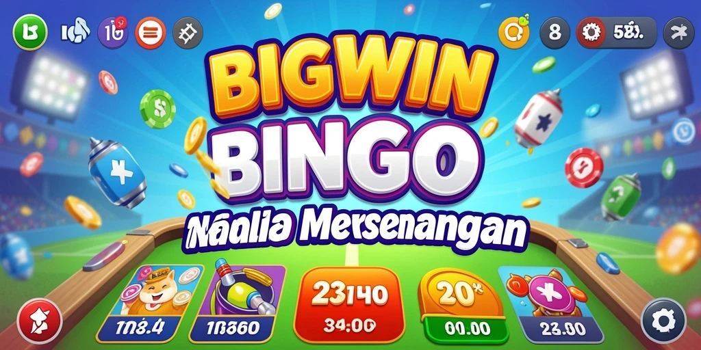 Tangkapan layar utama BIGWIN menunjukkan keseruan permainan Bingo yang penuh warna.