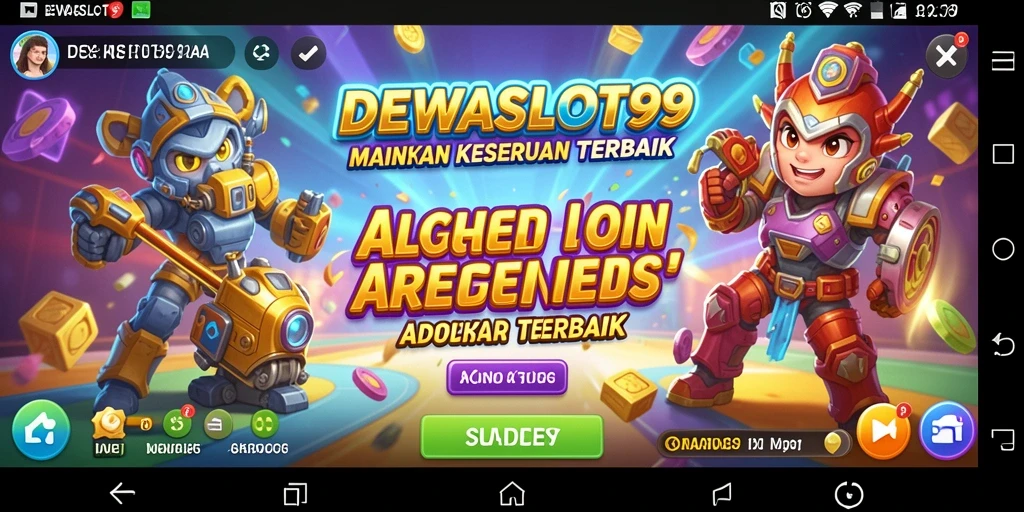 Tampilan gameplay DEWASLOT99 yang seru dan penuh warna.