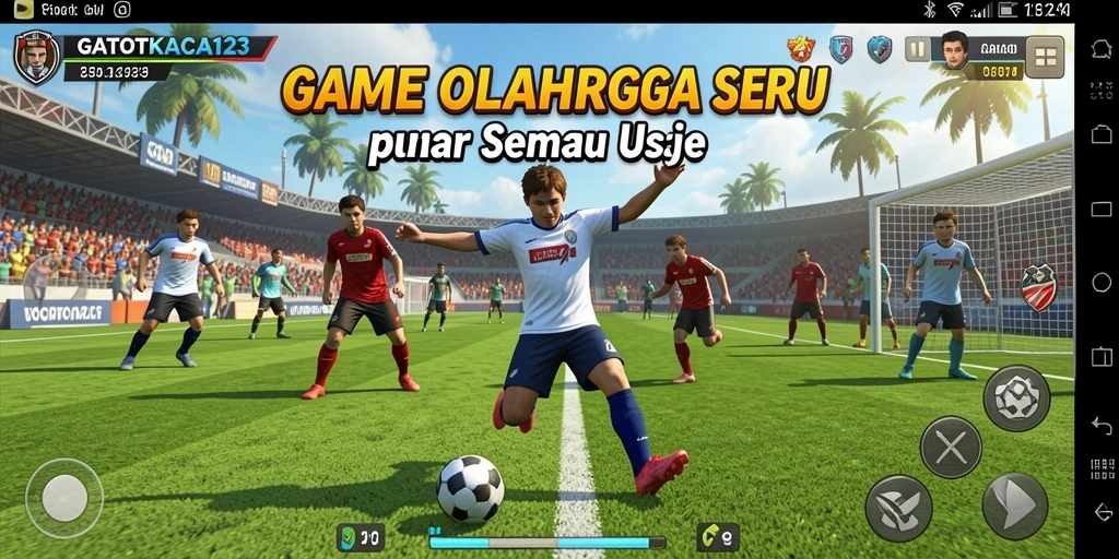 Screenshot dari gameplay seru GATOTKACA123 yang penuh aksi olahraga.