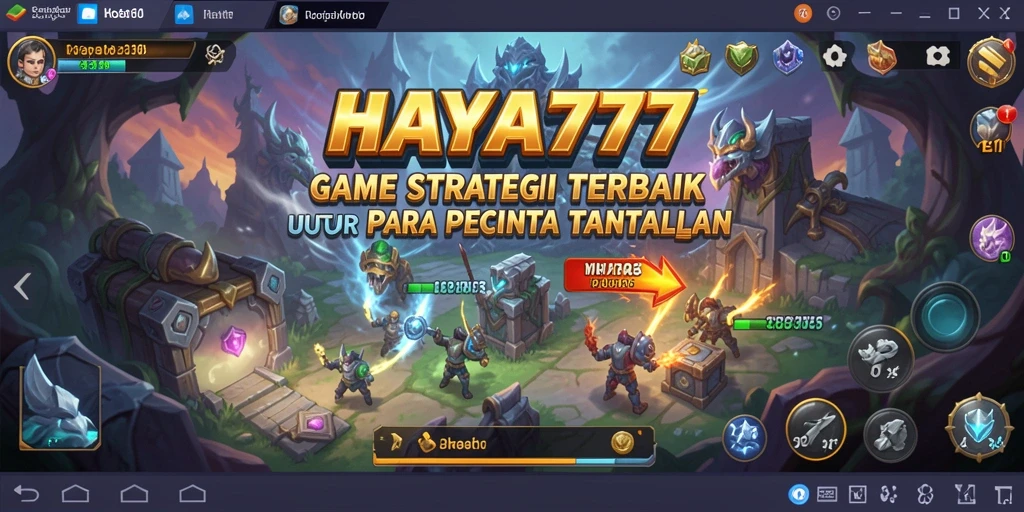 Tampilan gameplay strategi yang menantang dan grafis memukau di HAYA777.