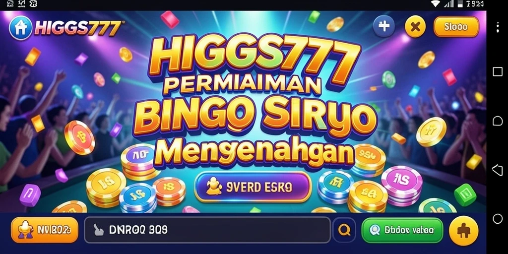 Tampilan gameplay Bingo yang seru dan interaktif di HIGGS777.