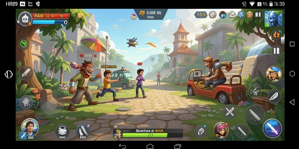 Tampilan gameplay HR89 yang seru dan penuh warna.