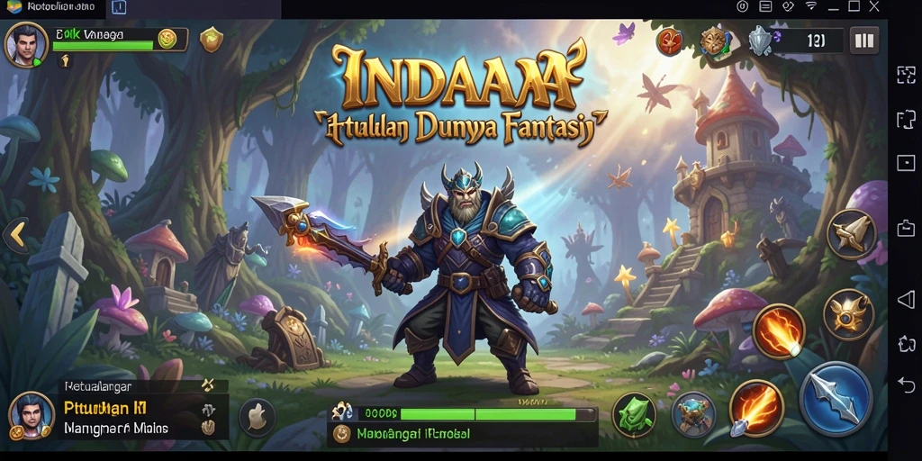 Gameplay INDAAA menampilkan aksi seru dan petualangan epik di dunia fantasi.
