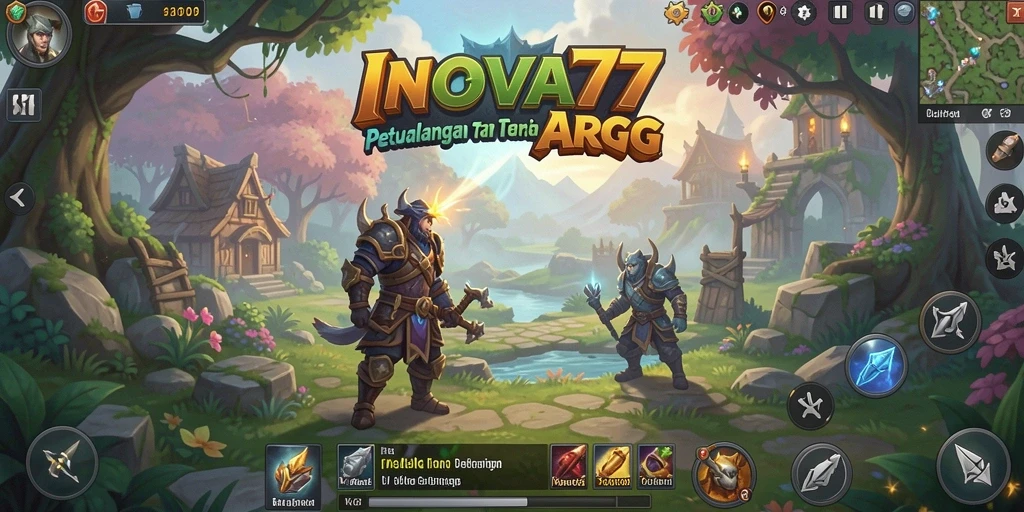 Tampilan gameplay menarik dari INOVA77 dengan aksi pertempuran ARPG.