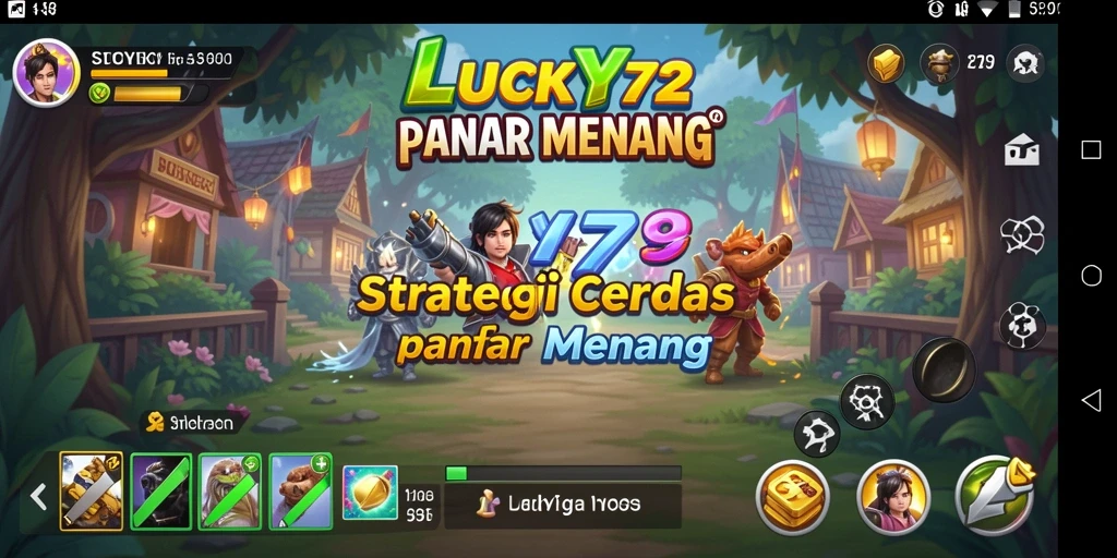 Tampilan gameplay LUCKY72 yang penuh strategi dan aksi.