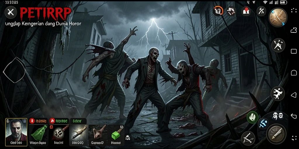 Tampilan gameplay menyeramkan dalam PETIRRP yang penuh ketegangan.