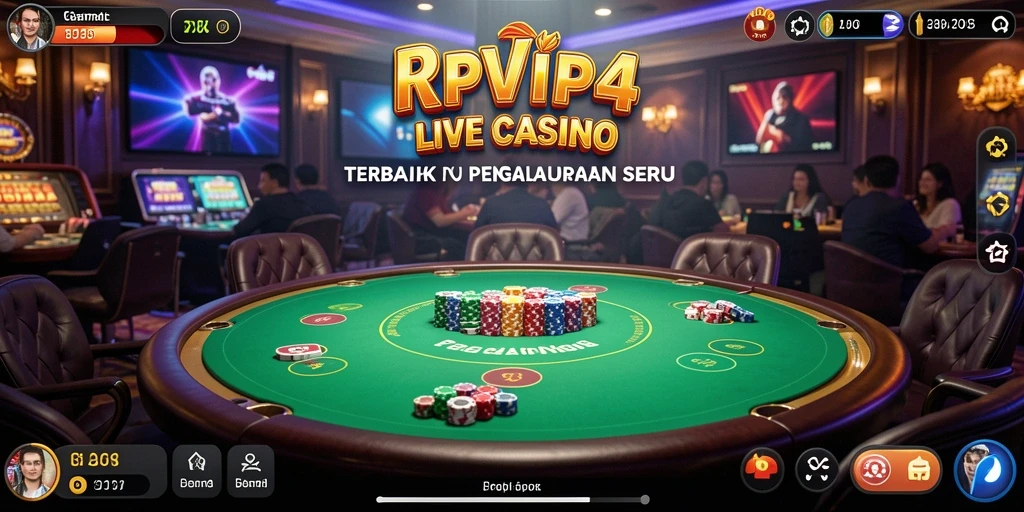 Tampilan gameplay RPVIP4 yang mendebarkan dalam Live Casino.