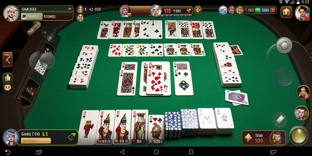 Screenshot utama RR33 menampilkan gameplay seru permainan Domino.