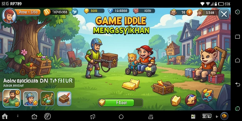 Tampilan gameplay RR789 yang menarik dalam genre Idle.