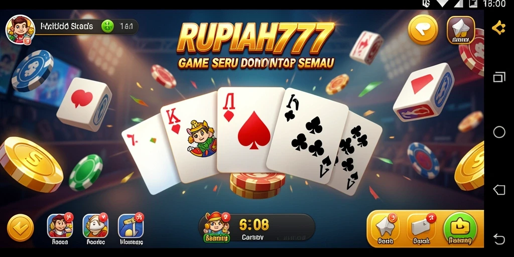 Tampilan gameplay seru dari RUPIAH777 yang menampilkan permainan domino.
